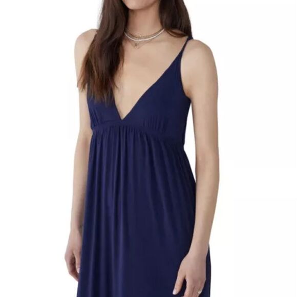 NWT Favorite Daughter The Weekend Blue Maxi Dress in Navy sz M 228$ - Picture 3 of 8